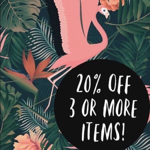 20% Off, 3 or More Items